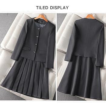 Amazon | [YONGO] 制服 ブレザー 長袖ジャケット プリーツ